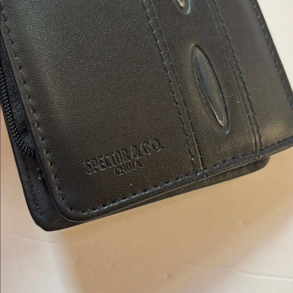 Spector & CO | Black Leather Chemehuevi Indian Tribe Wallet | Travel Note Taking